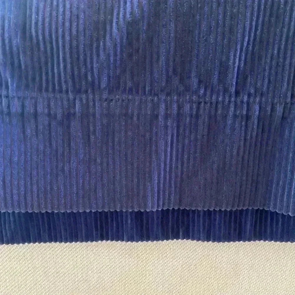 Pottery Barn Kids corduroy window panel -gently used-blue